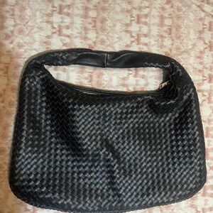 Urban expression woven laptop shoulder bag